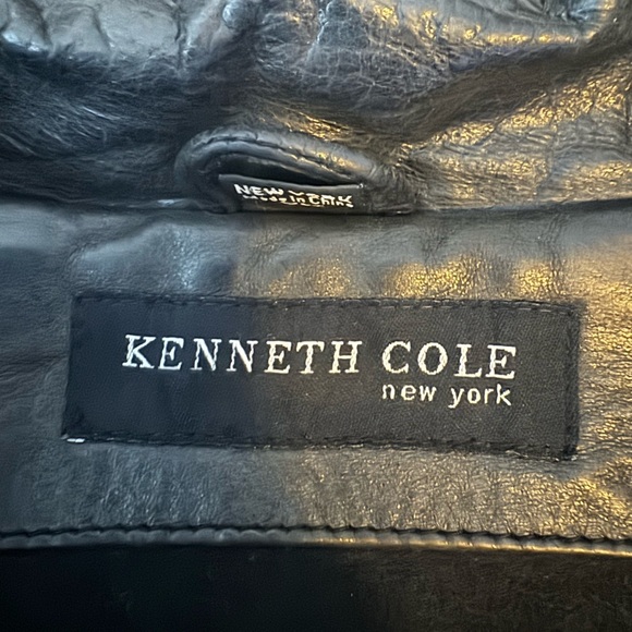 VINTAGE KENNETH COLE (New York) GENUINE LEATHER COAT. Size XL - Picture 2 of 14
